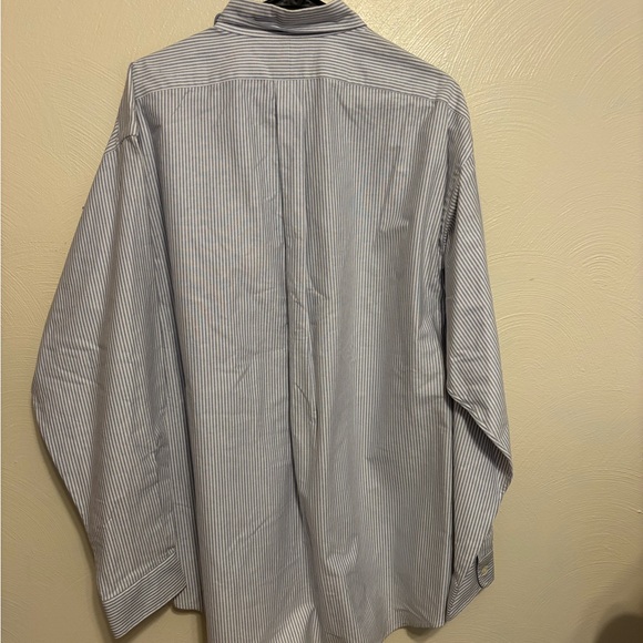 Ralph Lauren Blake XL Blue White Stripe Oxford Shirt NWT Pony Logo - Picture 7 of 8